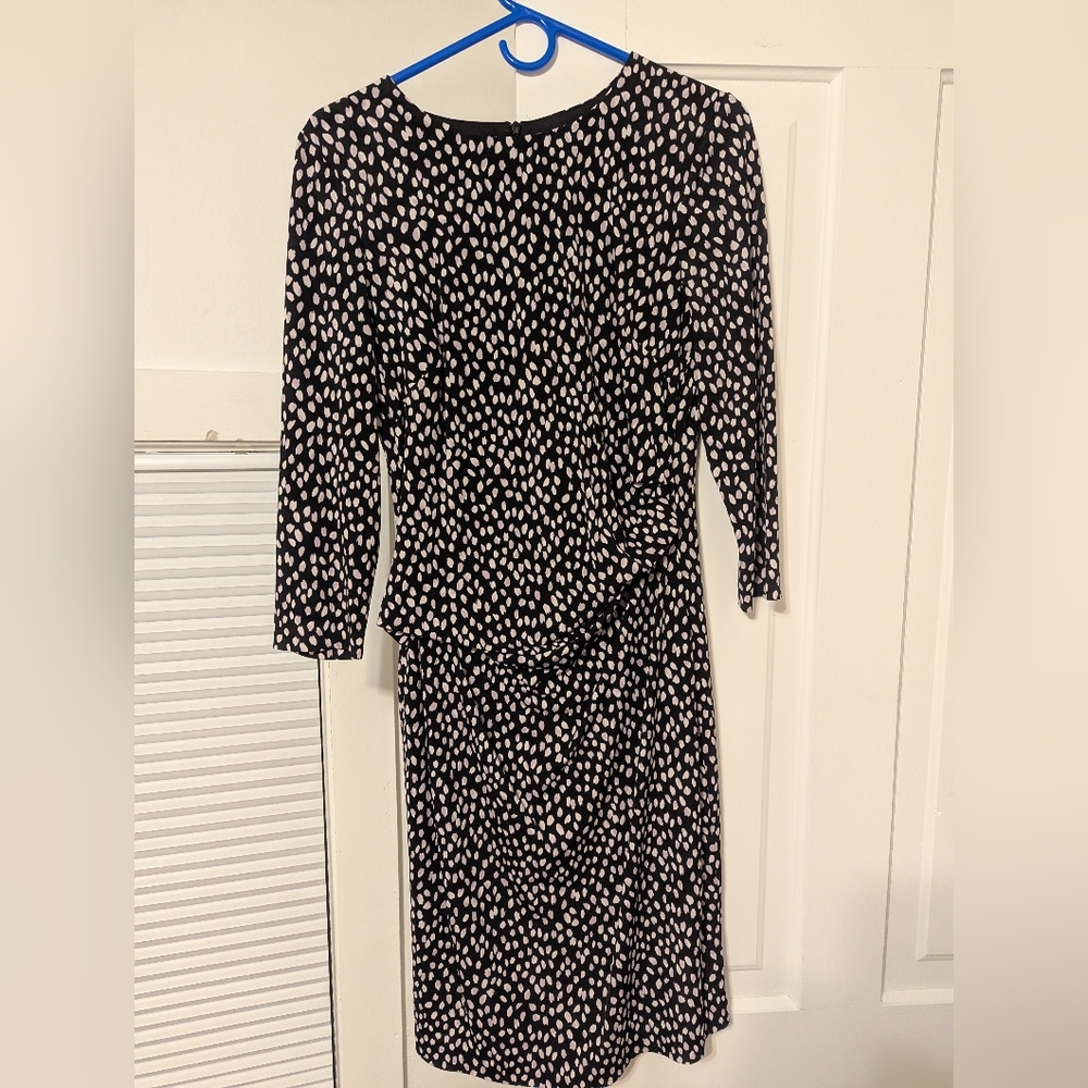 Simply Vera Vera Wang Black and White Patterned Dress